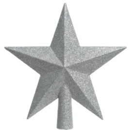 Puntale a stella h 19 argento