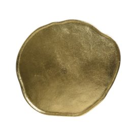 Piatto metallo oro 40×36