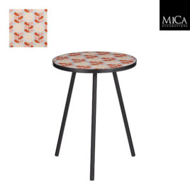 Tavolino con mosaico d.39xh51