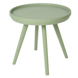 Tavolino resina verde chiaro d.50,5xh46,5cm