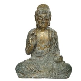 buddha seduto rame anticato h37,5