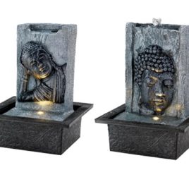 Fontana buddha grigia cm.21×27