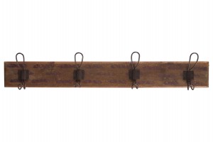 Attaccapanni 4ganci doppi in legno cm.59×9