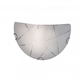 Applique sandrina vetro opaco decori geometrici 30×15