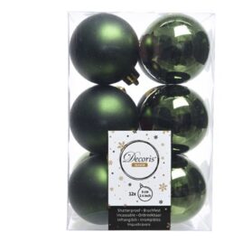 confezione 12 palline d.6 verde pino