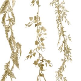 festone cm.180 foglie oro