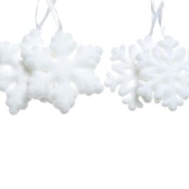 fiocchi di neve cm11x11 bianchi