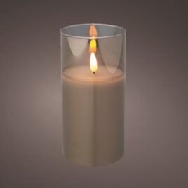 candea in vetro fume’ d.7,5xh15