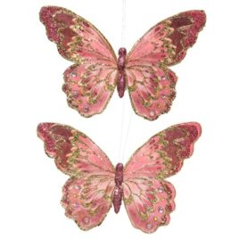 farfalla cm.12 rosa assortita