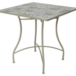 tavolo toulose metallo mosaico cm78x78xh77